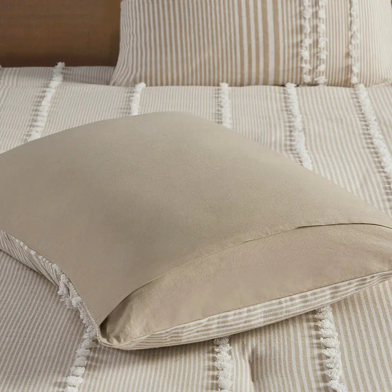 King 3 Piece Cotton Yarn Dyed Comforter Set by HouseOfZazla