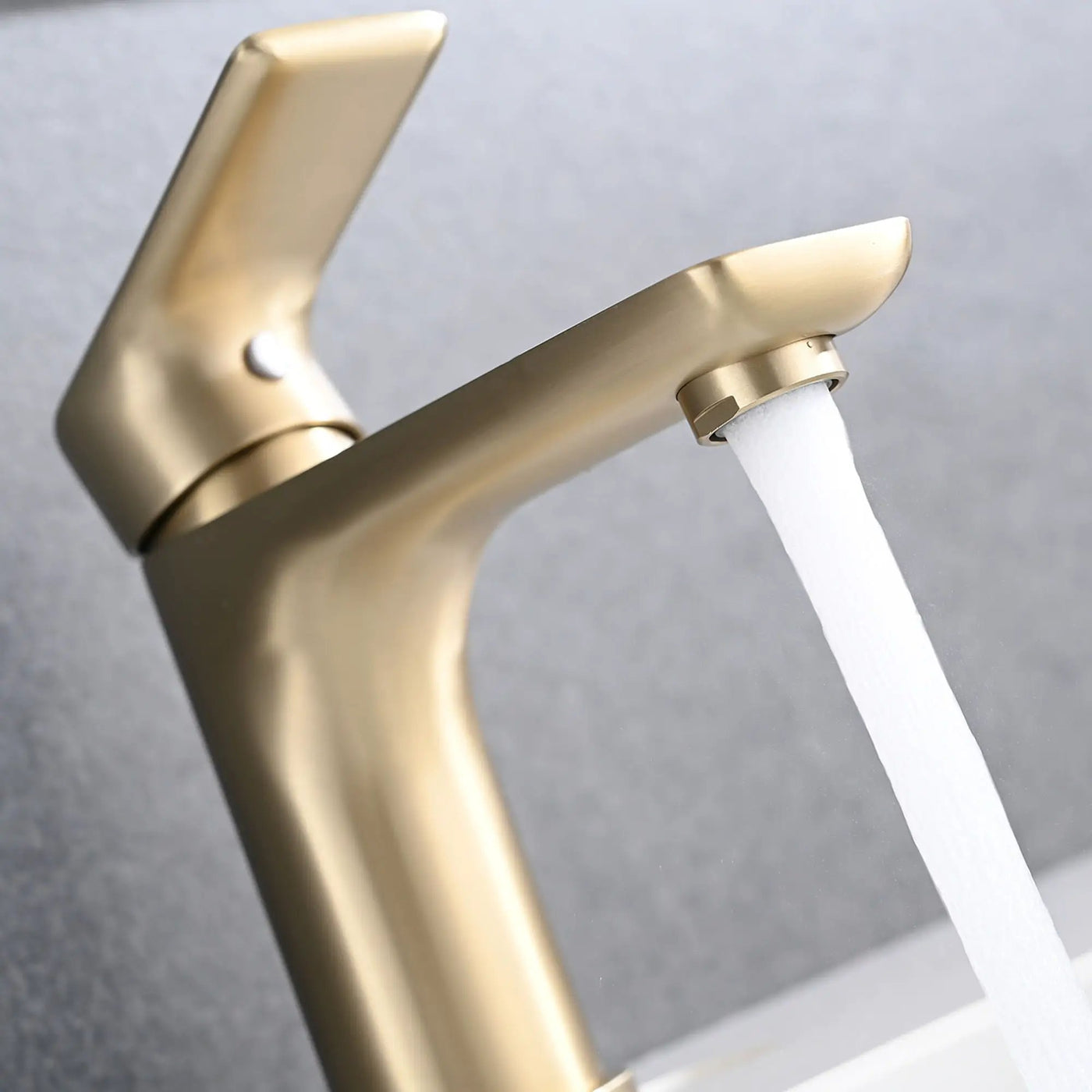 Modern Bathroom Sink Faucet Single Handle Brass Countertop Mount by HouseOfZazla