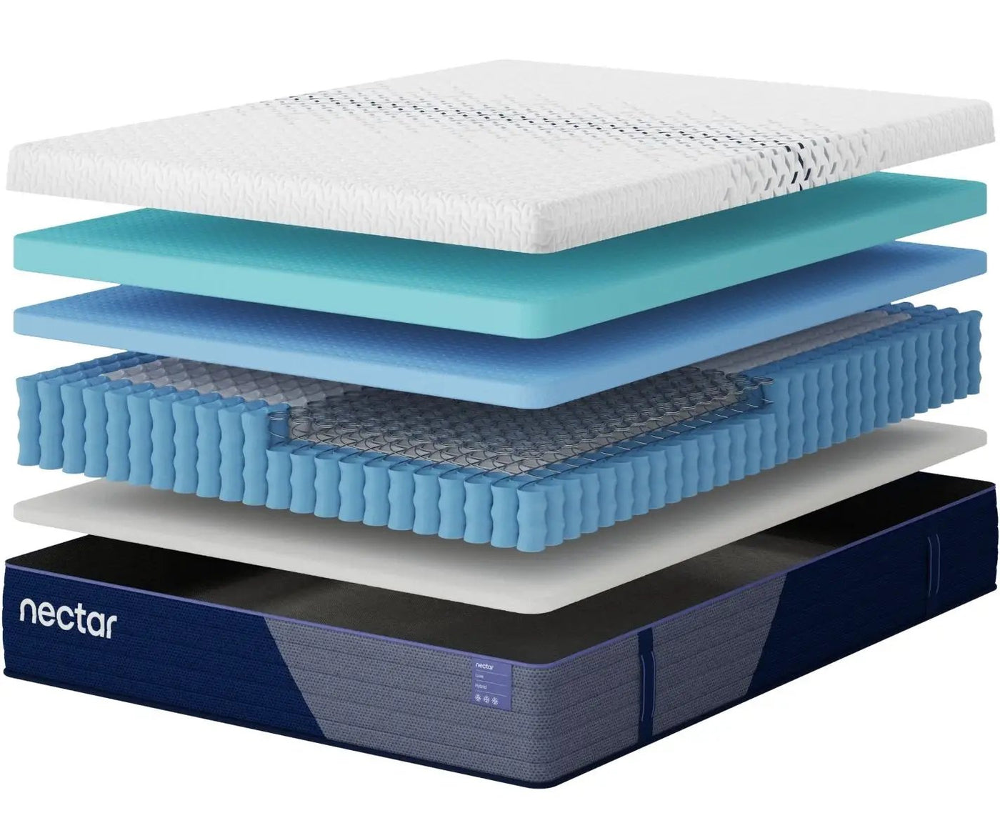 Nectar Luxe Hybrid - White - Mattress by Unique Piece Furniture