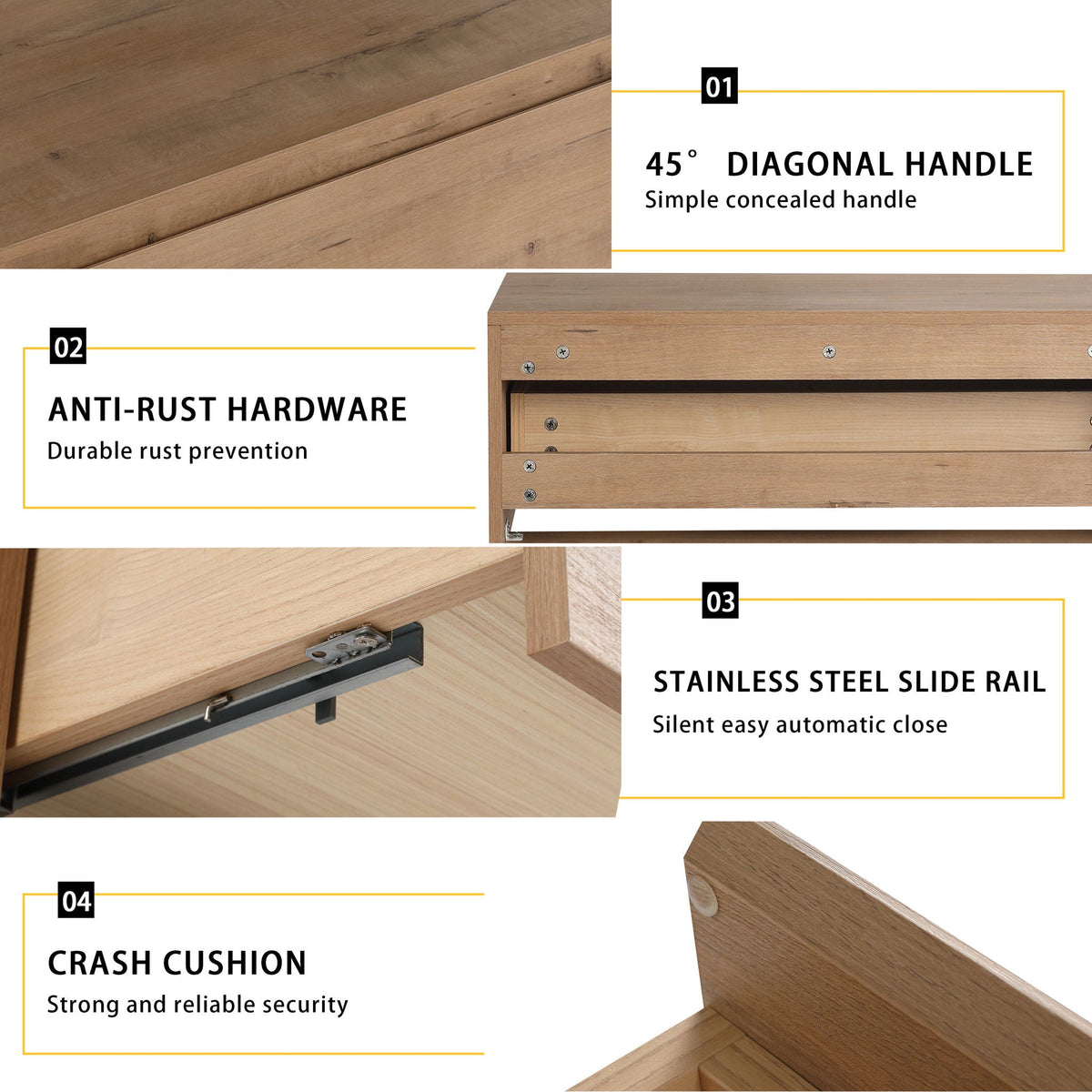 Modern Minimalist Bathroom Cabinet With Soft Close Drawers And Floating Mounting Design, photo 9 of 14