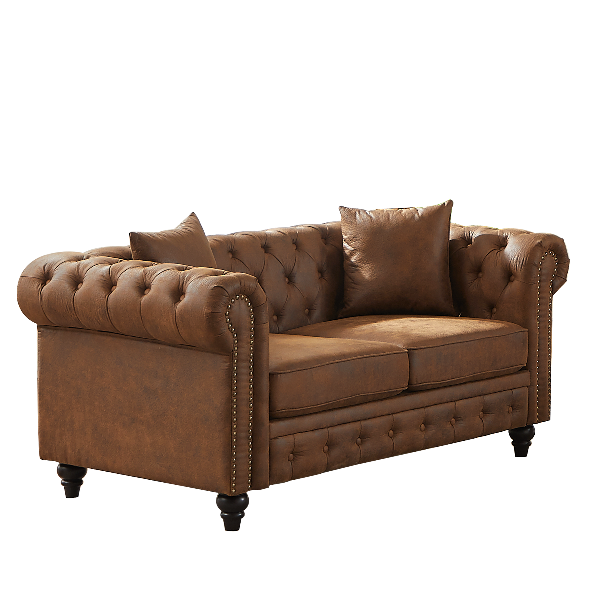 FX 63.5" Contemporary Design Chesterfield Sofa by HouseOfZazla