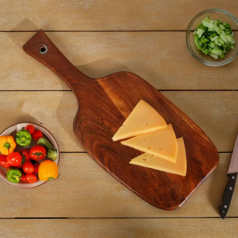 Paddle Cutting Board Chopping Board Mango Wood, Set of 3 by HouseOfZazla