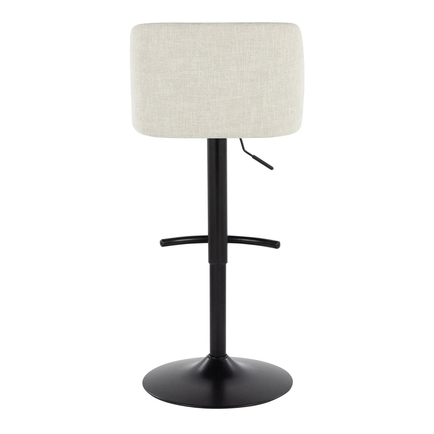 Toriano - Contemporary Adjustable Barstool Swivel With Rounded T Footrest (Set of 2) by HouseOfZazla