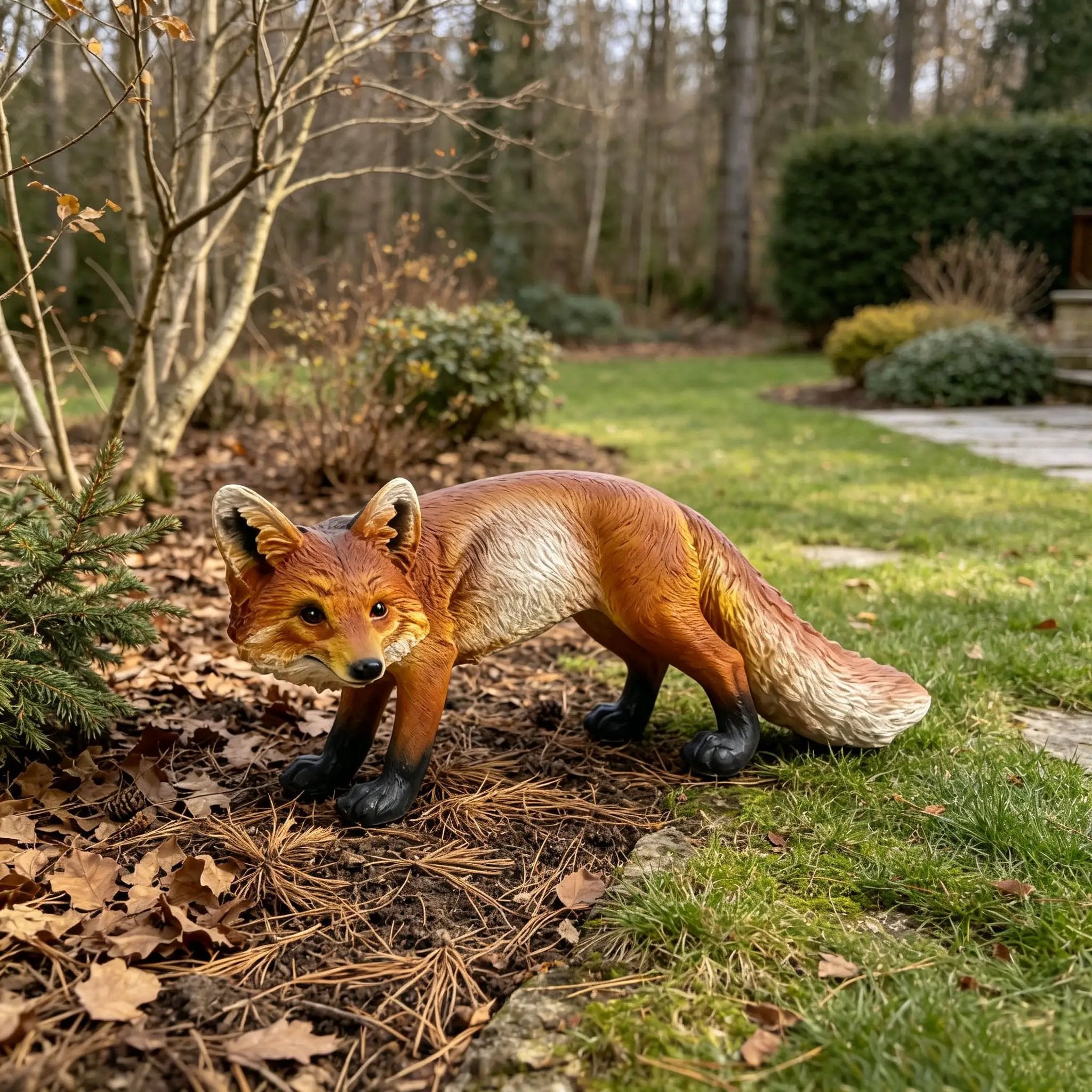 19.69" Long Realistic Red Fox Statue by HouseOfZazla