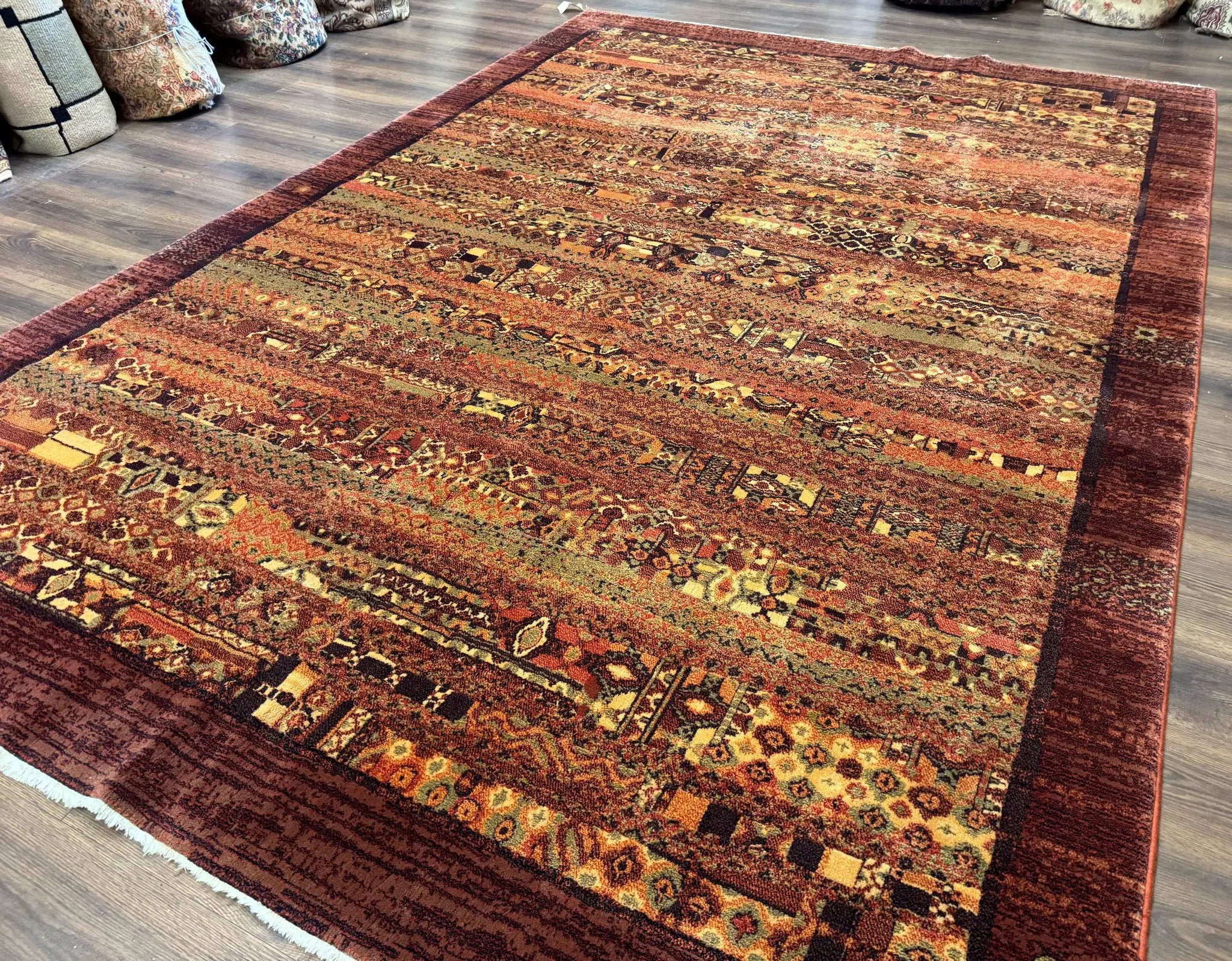 Couristan Rug 8x11 Brown Contemporary Wool Belgium Power Loomed Carpet by Jewel Rugs