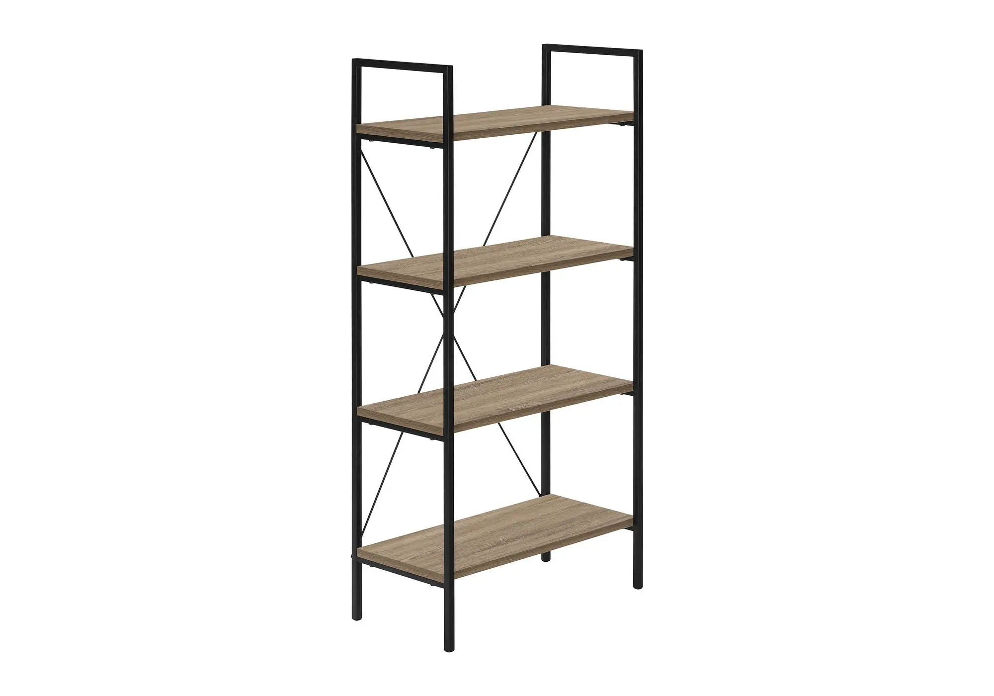 4-Tier Contemporary Bookshelf for Office & Bedroom by HouseOfZazla