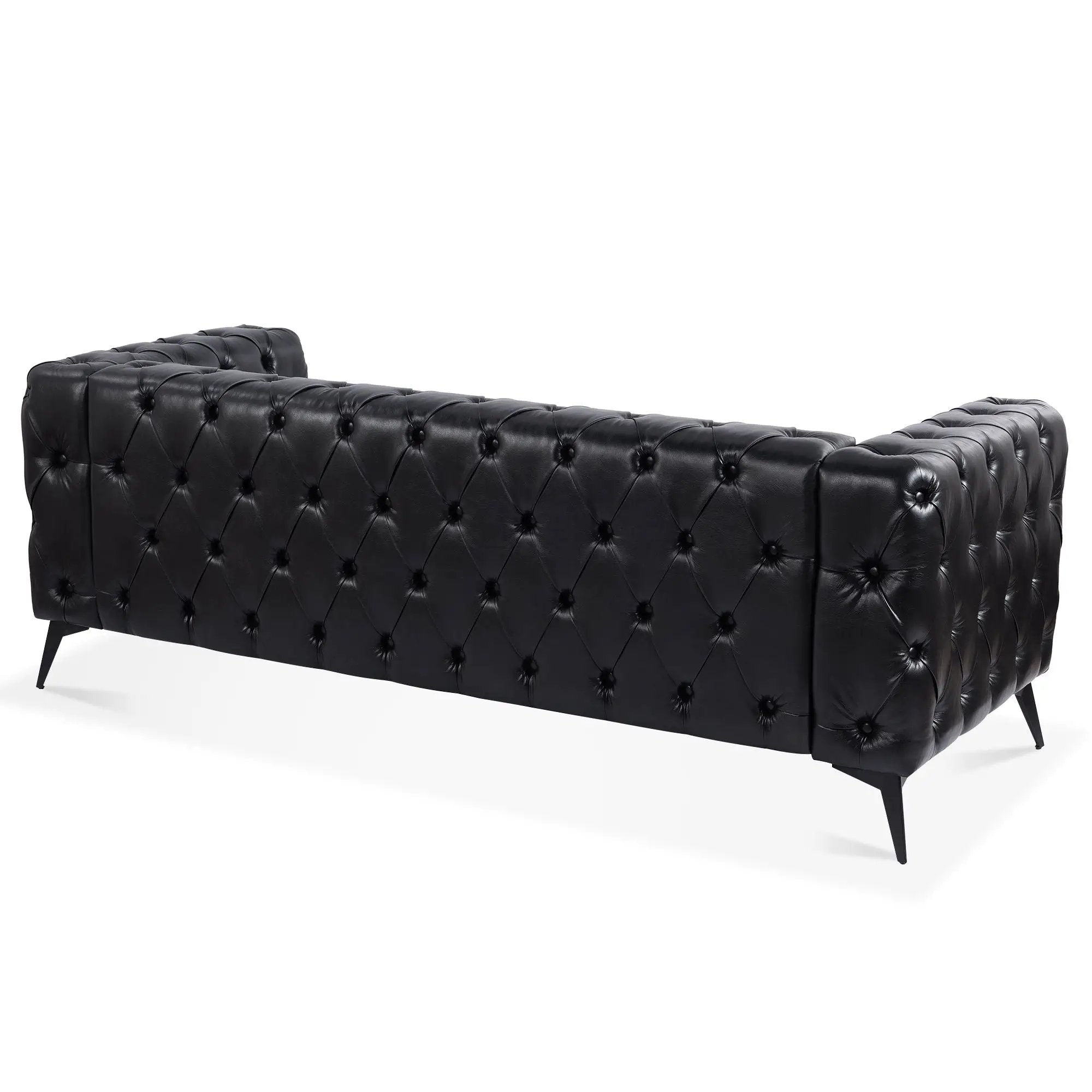 Square Arm Removable Cushion 3 Seater Sofa by HouseOfZazla