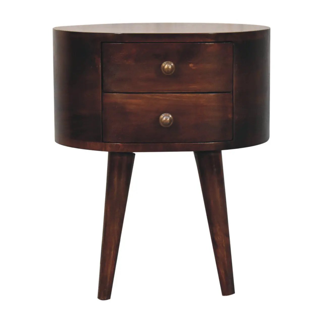 Rounded Bedside Table by HouseOfZazla