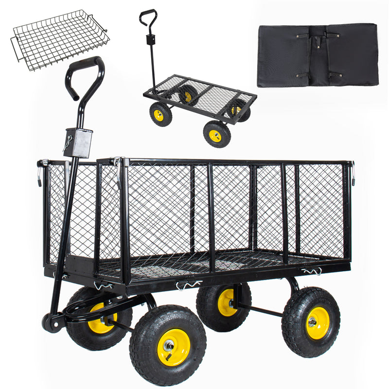 3-in-1 Oversized Steel Garden Cart by HouseOfZazla