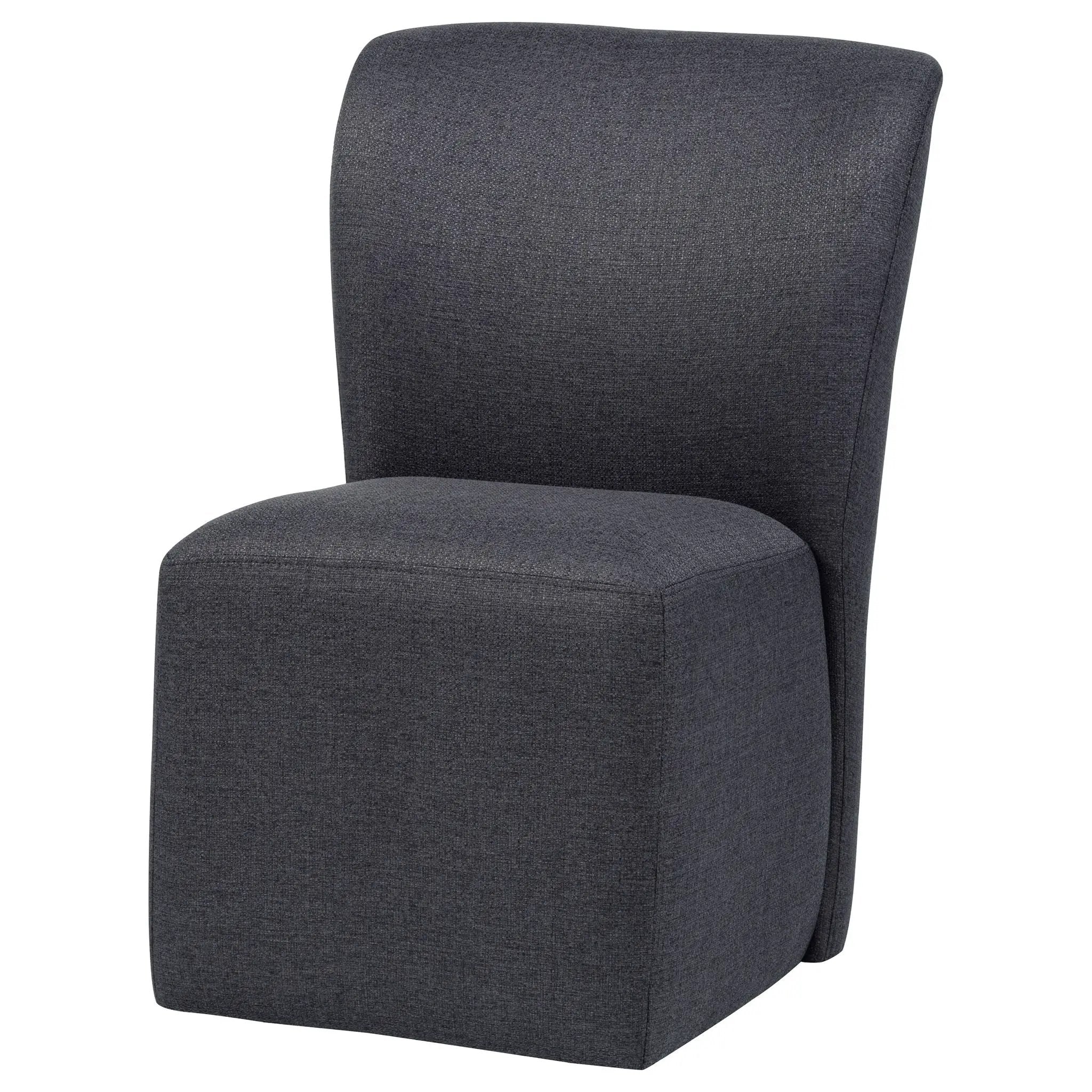Jaelynn Upholstered Parsons Dining Side Chair Charcoal (Set of 2) by Unique Piece Furniture