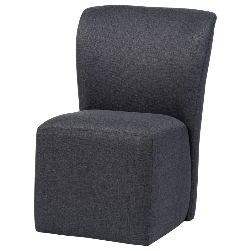 Jaelynn Upholstered Parsons Dining Side Chair Charcoal (Set of 2) by Unique Piece Furniture
