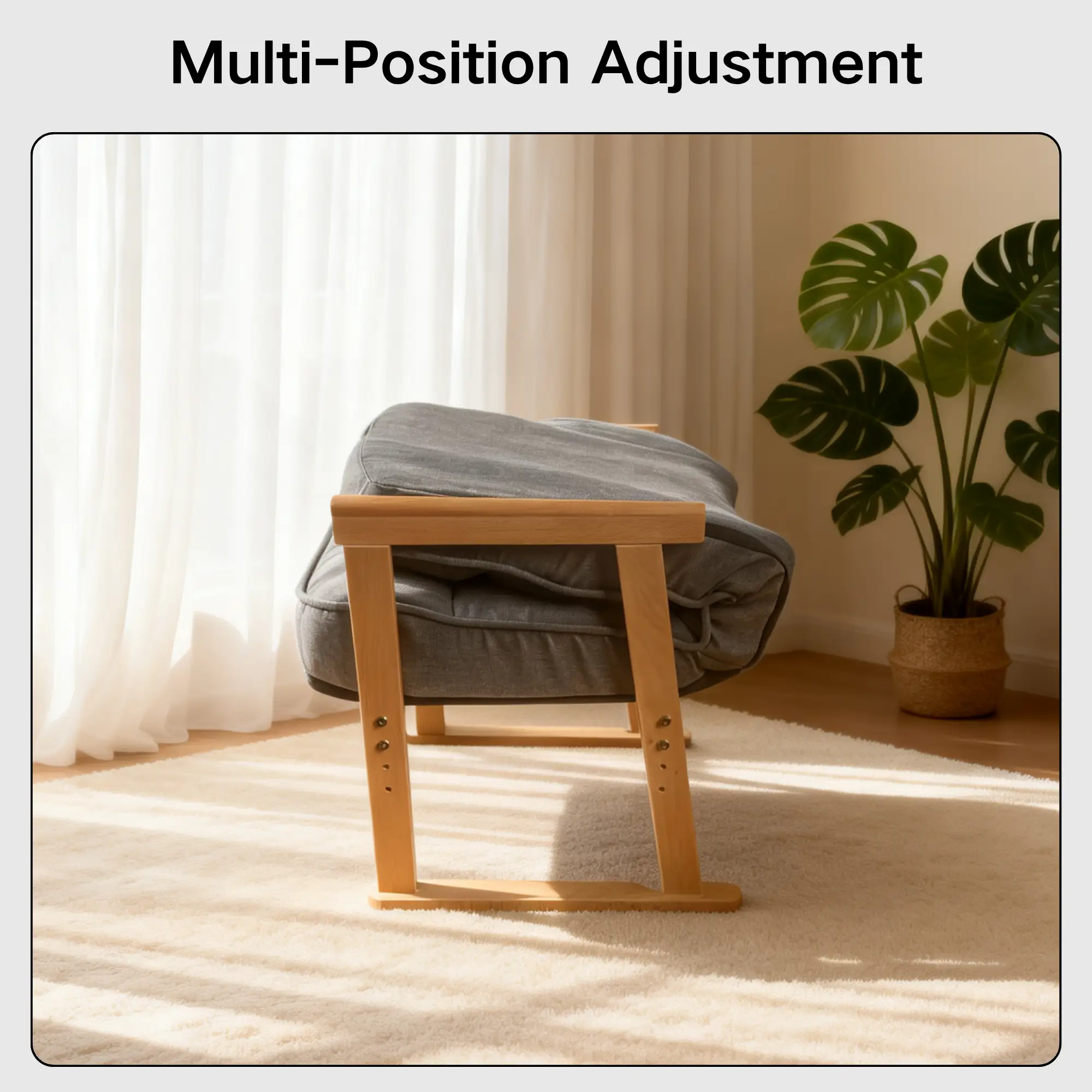 Modern Adjustable Lounge Chair with Three-Level Lumbar Adjustment by HouseOfZazla