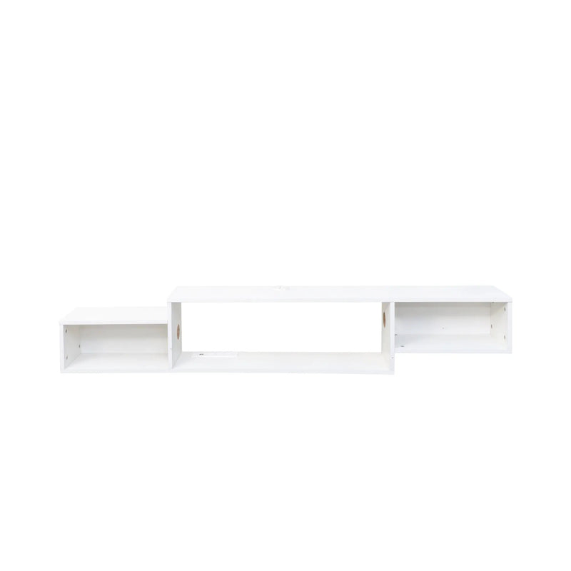 65.35in Wall Mounted Floating TV Stand with 20 Color LEDs and Charging Station by HouseOfZazla