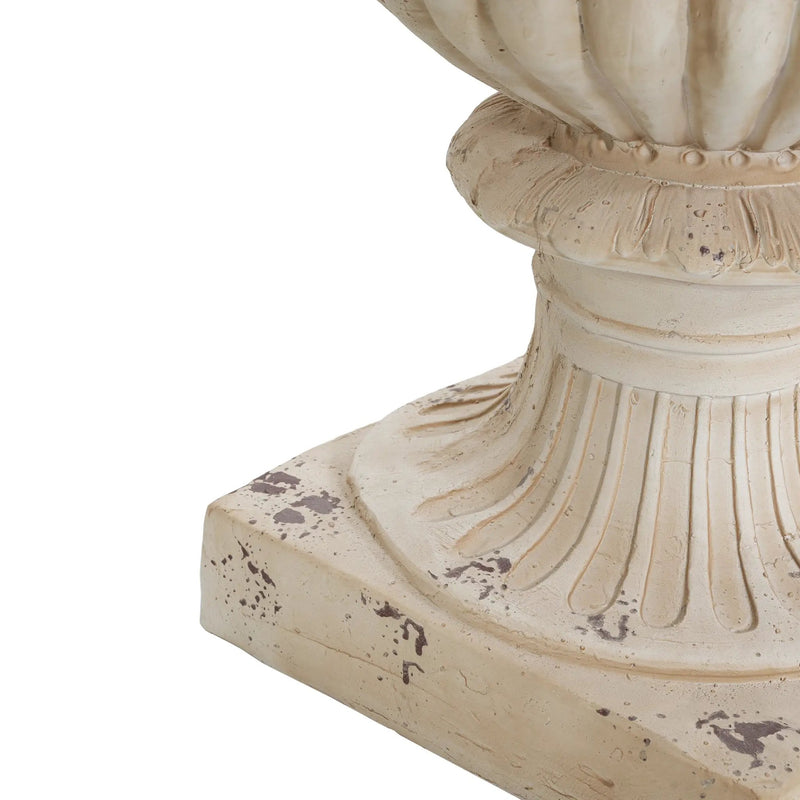 Garden Urn, Antique White, 27" H by HouseOfZazla