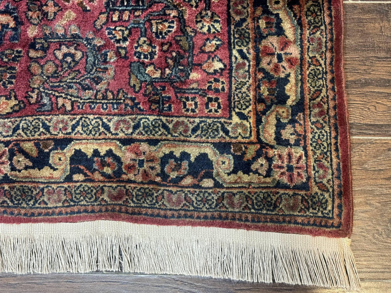 Persian Sarouk Rug 3x5, Antique Persian Carpet by Jewel Rugs