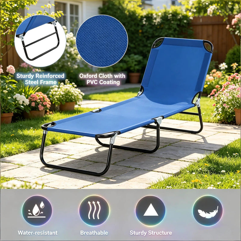 Sun Tanning Chair, Outdoor Tanning Chair, Pool Chaise Lounge Chairs by HouseOfZazla