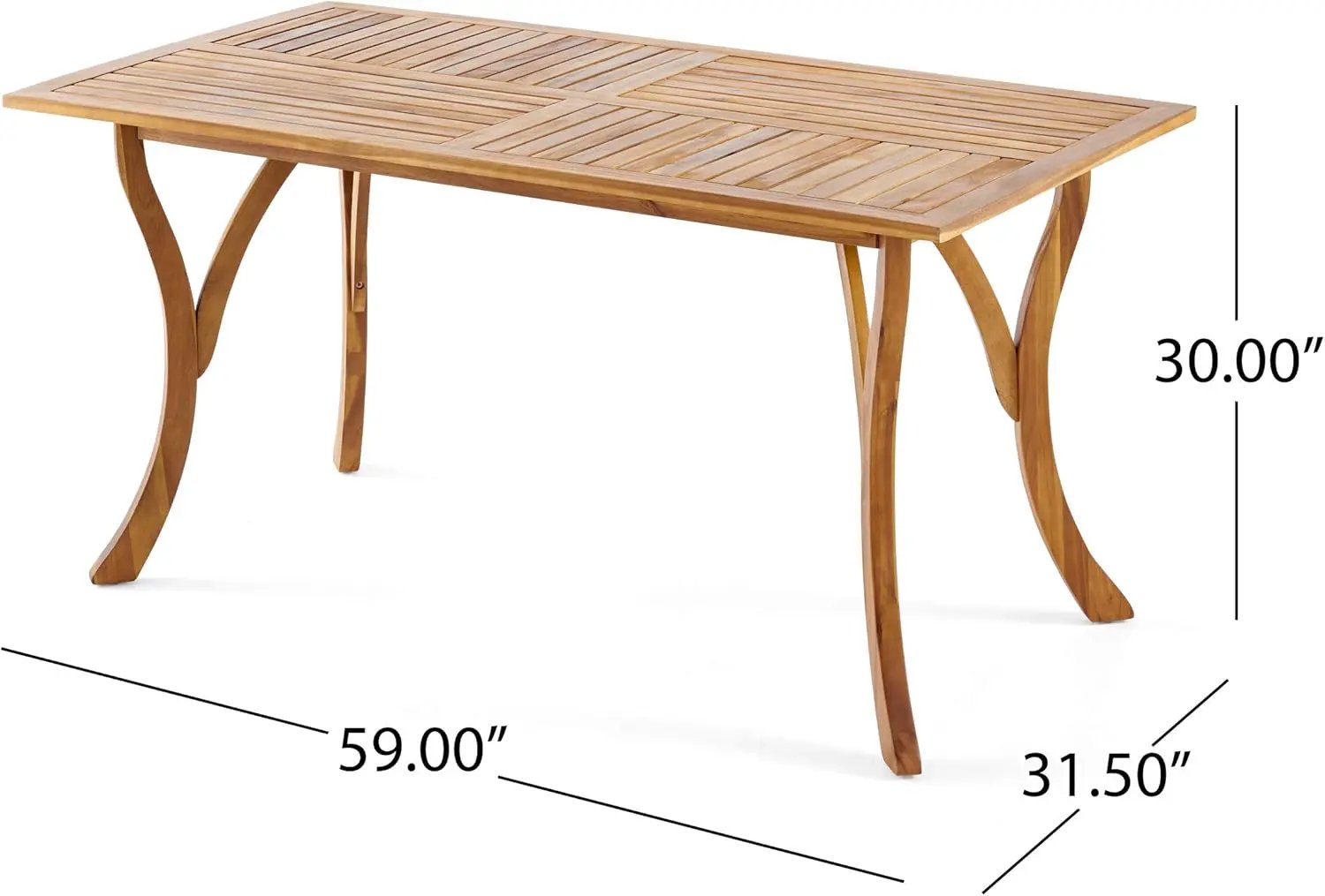 Outdoor 7 Piece Patio Rustic Acacia Wood Dining Set by HouseOfZazla