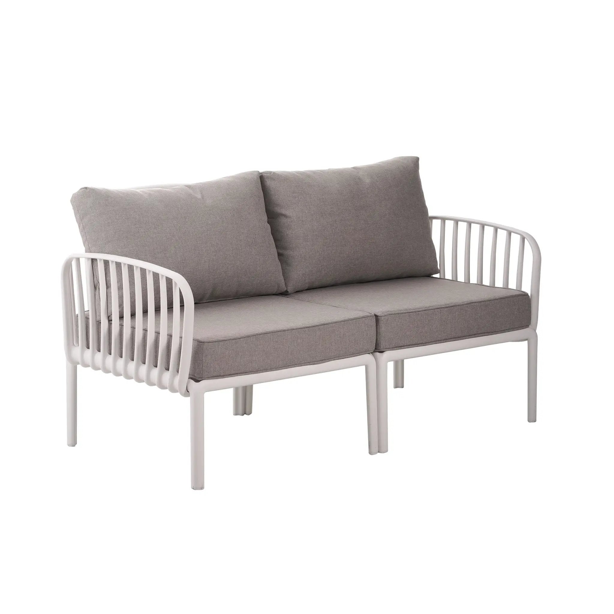 The Sleek All-Weather Resin Outdoor Loveseat and Coffee Table Set by HouseOfZazla