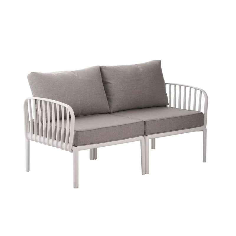 The Sleek All-Weather Resin Outdoor Loveseat and Coffee Table Set by HouseOfZazla