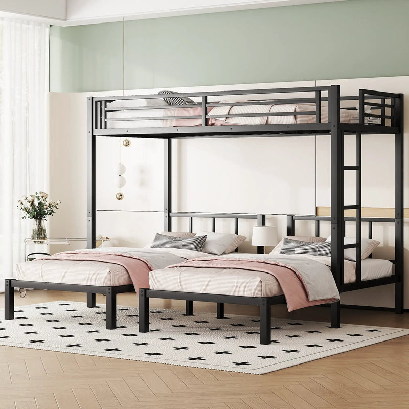 Metal Triple Bunk Bed for Kids by HouseOfZazla