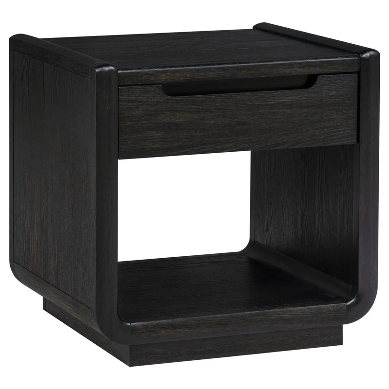 Leandro 2-piece Wood Coffee and End Table Set Burnished Black by Unique Piece Furniture