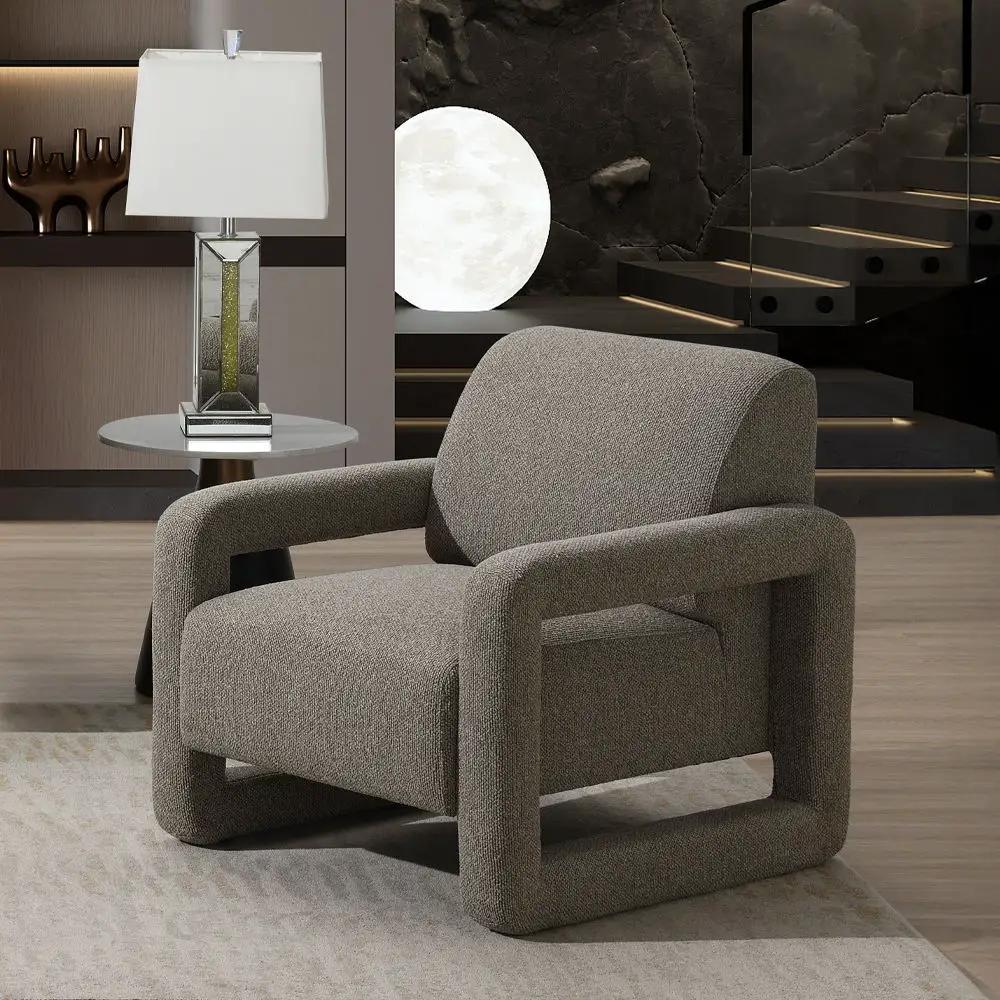 Glenda - Accent Chair - Gray Chenille by Unique Piece Furniture
