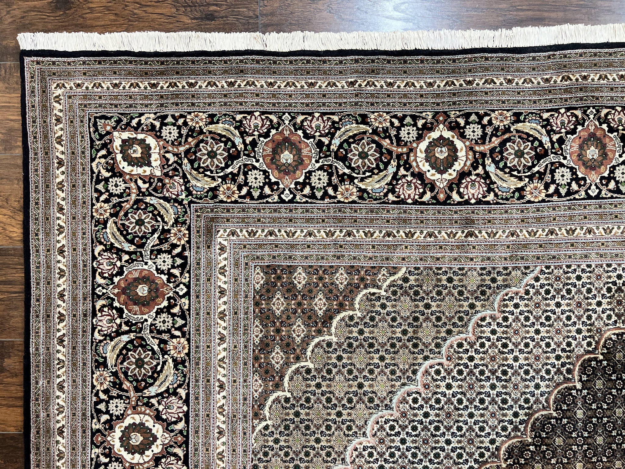 Exquisite Persian Tabriz Rug - 10x13, 400 KPSI, Herati Pattern by Jewel Rugs