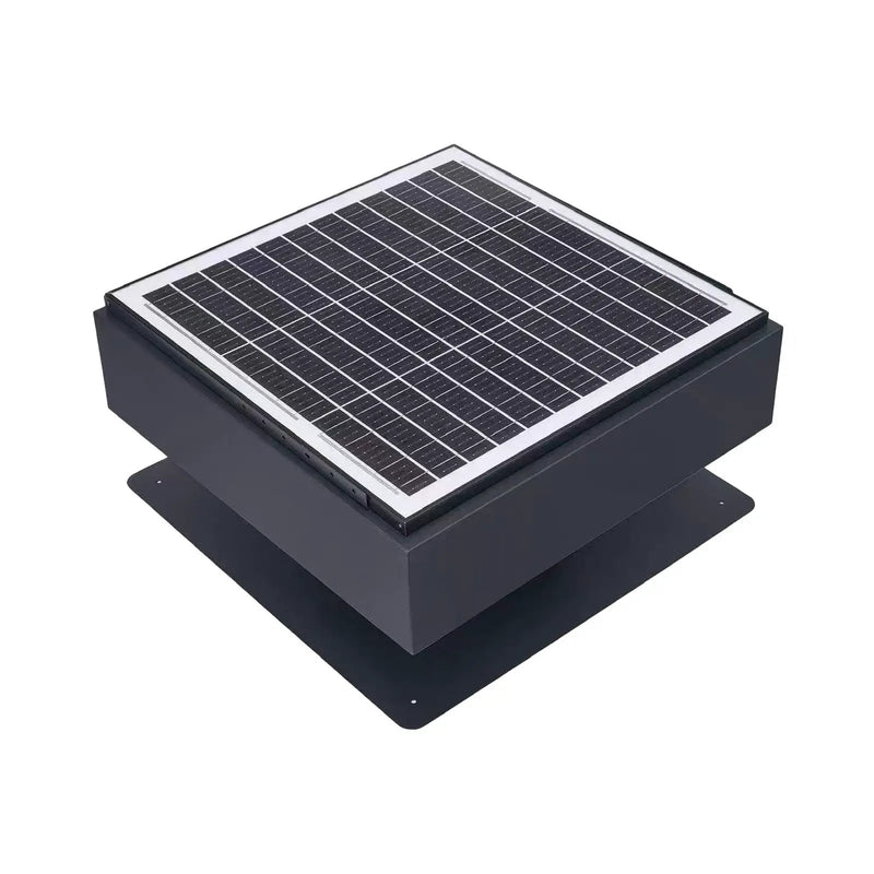 12" Solar Roof Vent Fan, 40W Dual Power Attic Exhaust Fan with Remote & Auto Start by HouseOfZazla