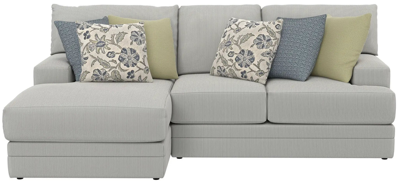 Stockbridge - Sectional With Comfort Coil Seating And 9 Accent Pillows Included by Unique Piece Furniture