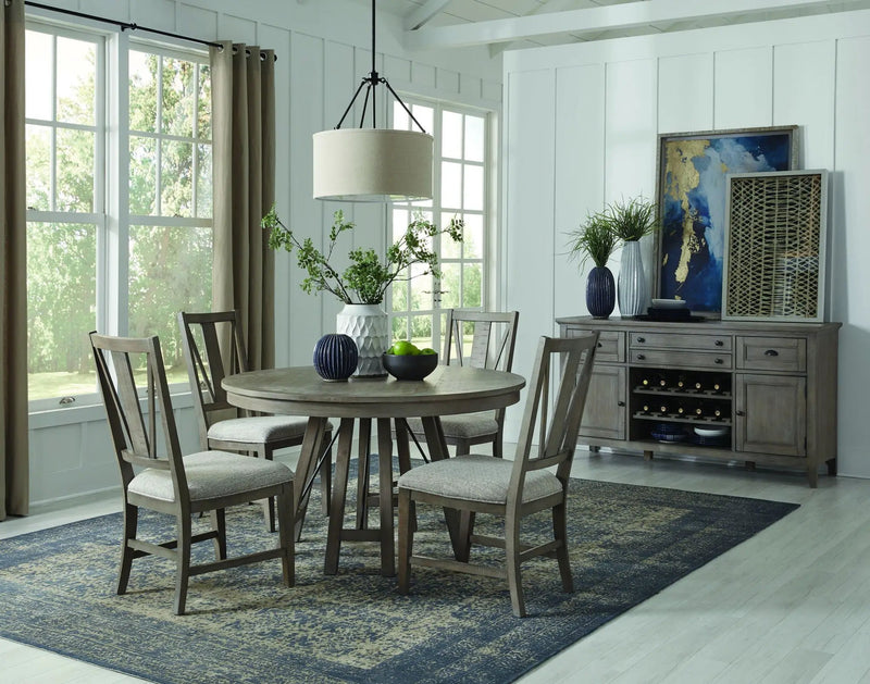 Paxton Place - Round Dining Table - Dovetail Gray by Unique Piece Furniture