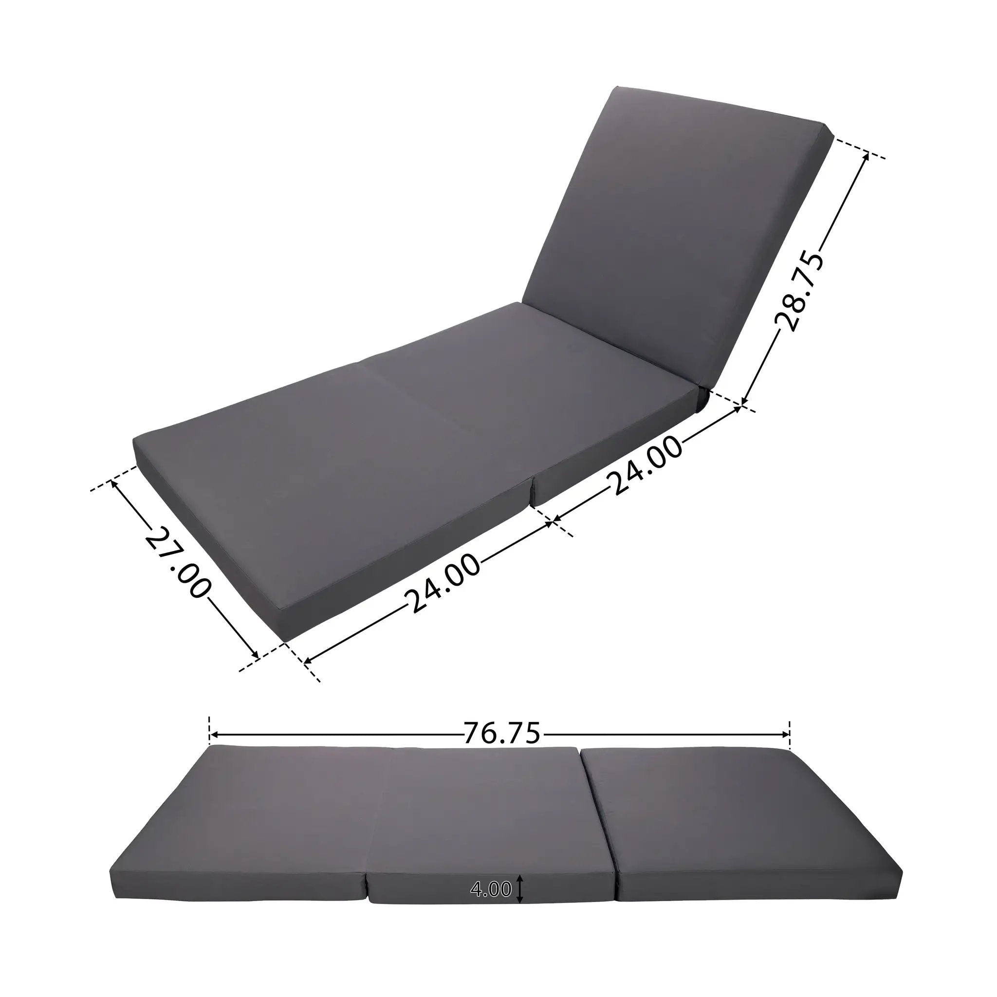White Acacia Solid Wood Outdoor Chaise Lounge by HouseOfZazla