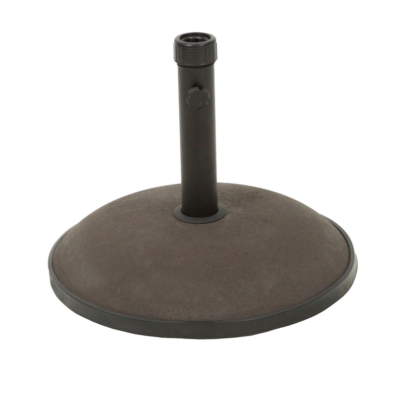 Holder Round Umbrella Base 33 Lbs Concrete - Brown by HouseOfZazla