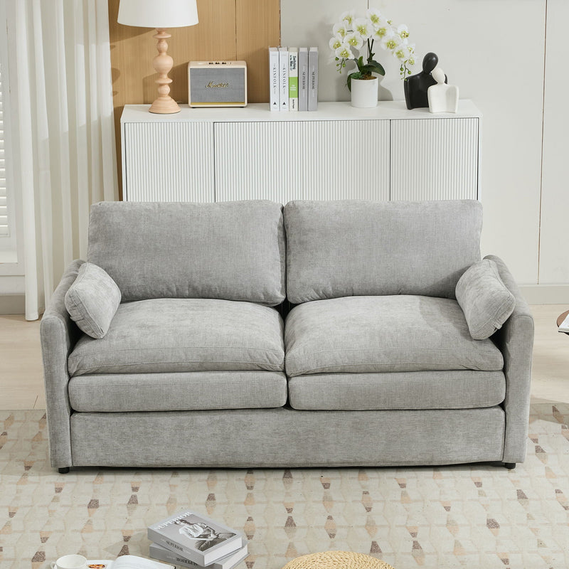 Cozy Upholstered Cushion Loveseat Sofa For Living Room by HouseOfZazla