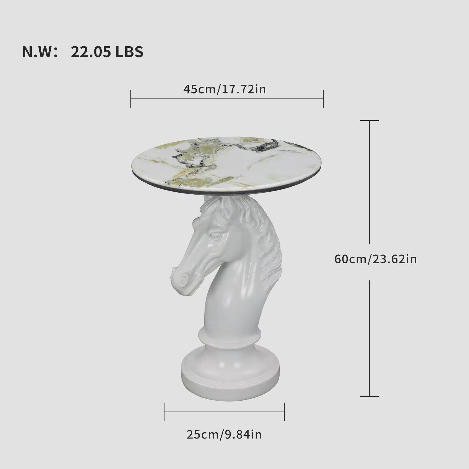 Horse Head Accent Table by HouseOfZazla