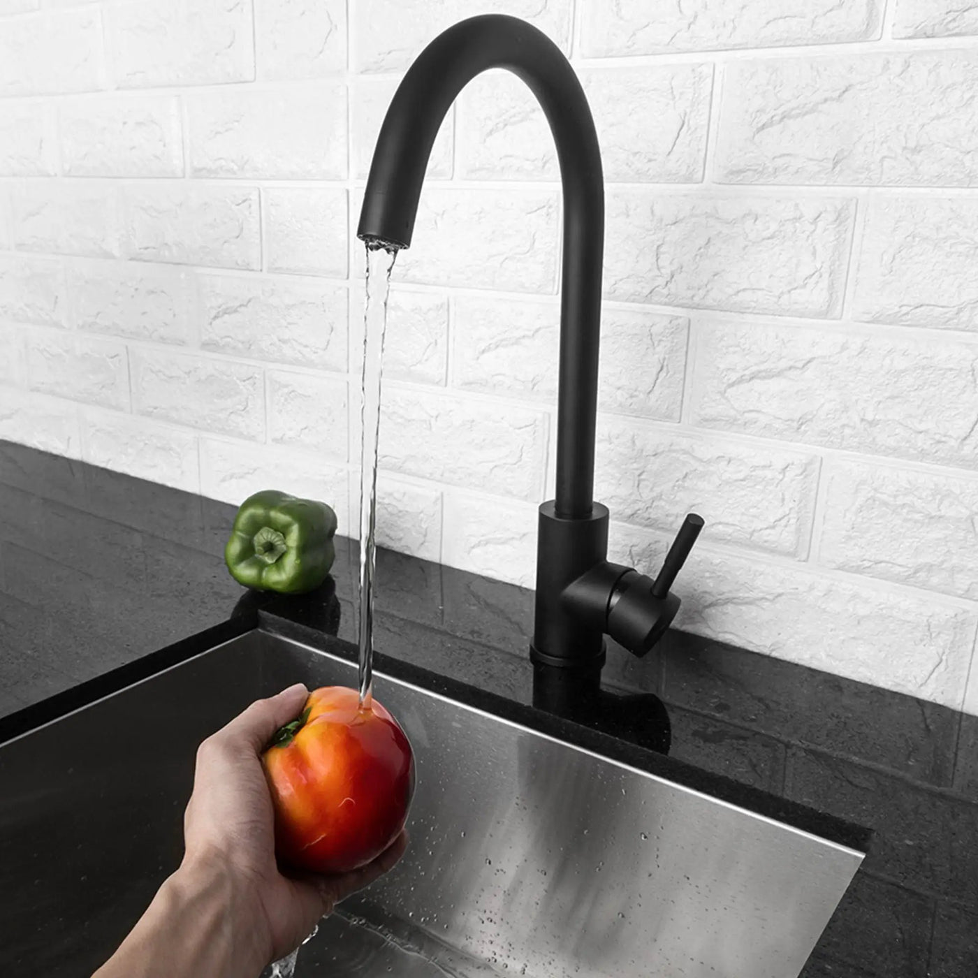 Modern Kitchen Sink Faucet With Single Handle by HouseOfZazla