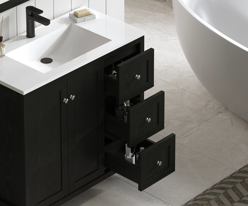 35.5" Modern Bathroom Vanity with Basin by HouseOfZazla