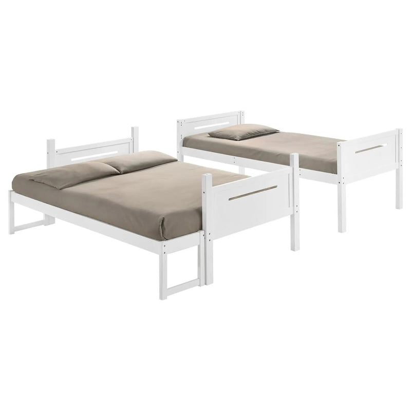 Bunk Bed With Built In Ladder, Safety Guardrails And Angled Access Step by HouseOfZazla