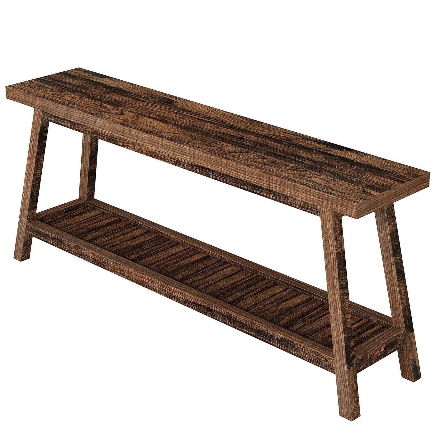 Extra Long Console Table With 2 Tier Open Storage by HouseOfZazla