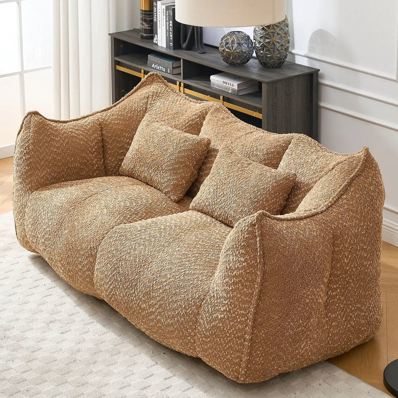 Comfortable Dual Beanbag Chair With High Resilience Foam Core For 2 People by HouseOfZazla