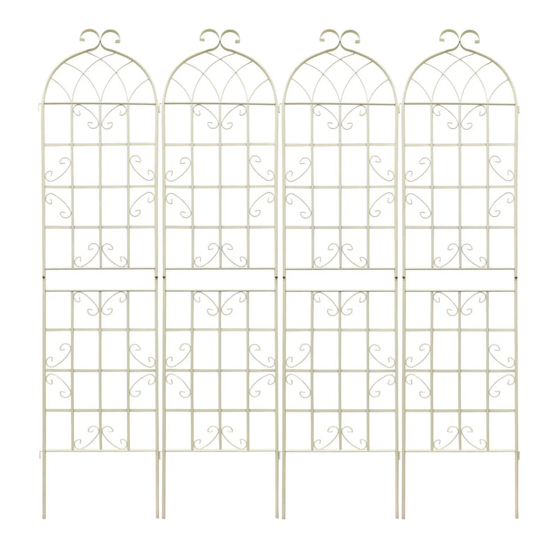Metal Garden Rustproof Trellis For Climbing Plants Outdoor Flower Support by HouseOfZazla