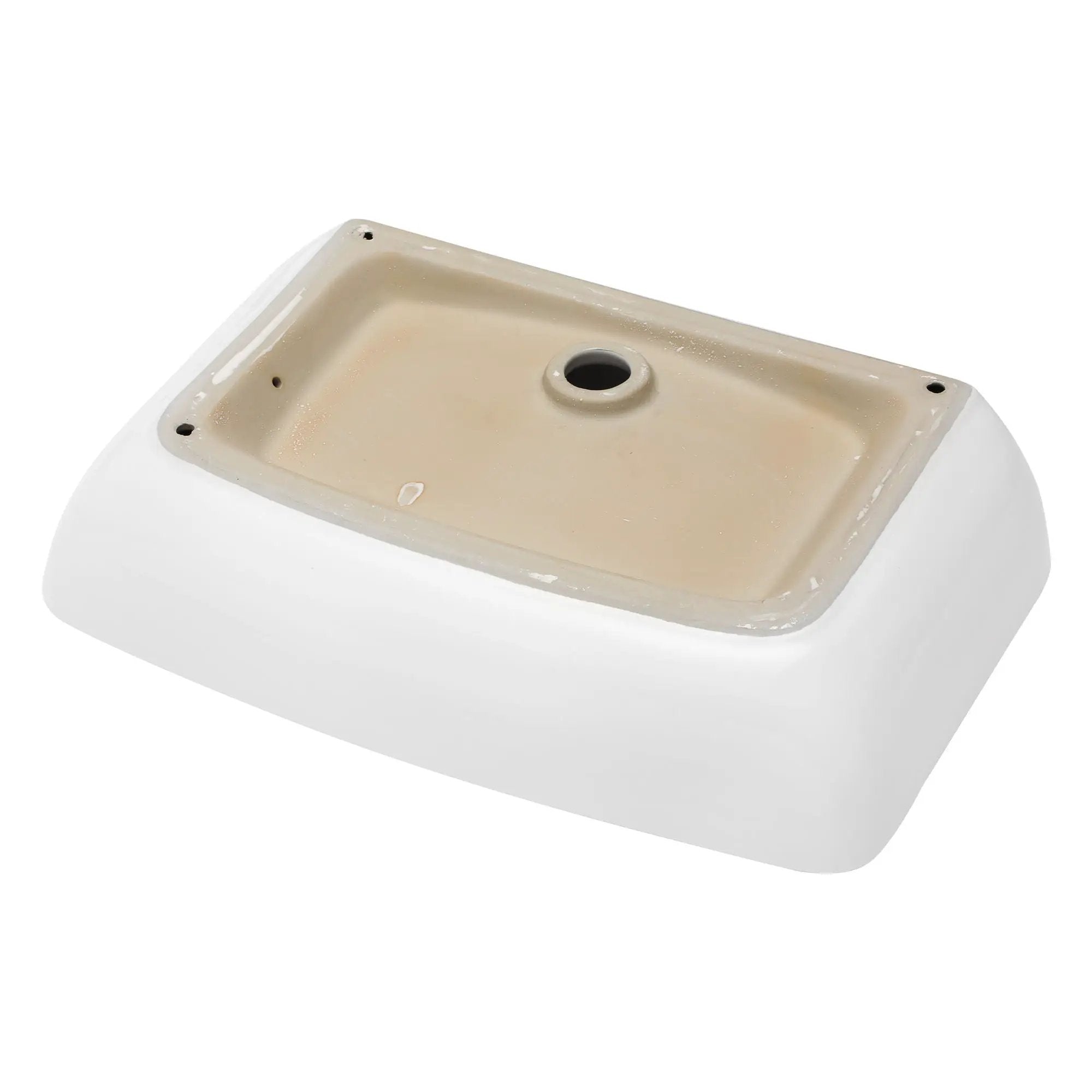 Rectangular Vessel Bathroom Sink - White by HouseOfZazla