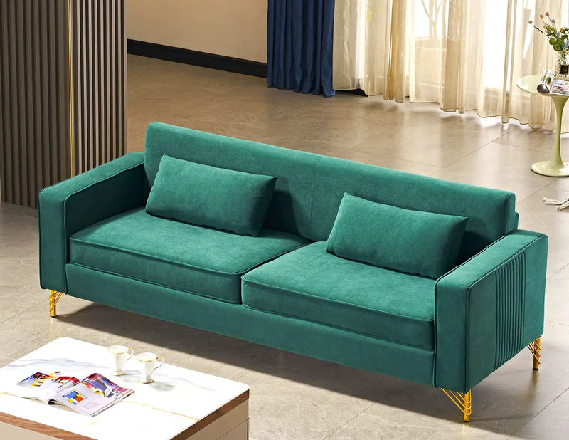 Aesthetic 3 Seater Couch With Classic Modern Appeal And Luxurious Soft Comfort by HouseOfZazla