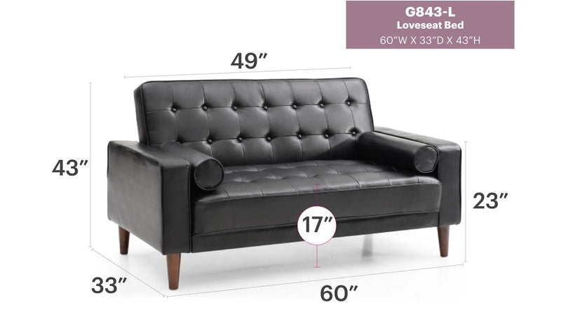 Contemporary Loveseat For Two by Unique Piece Furniture