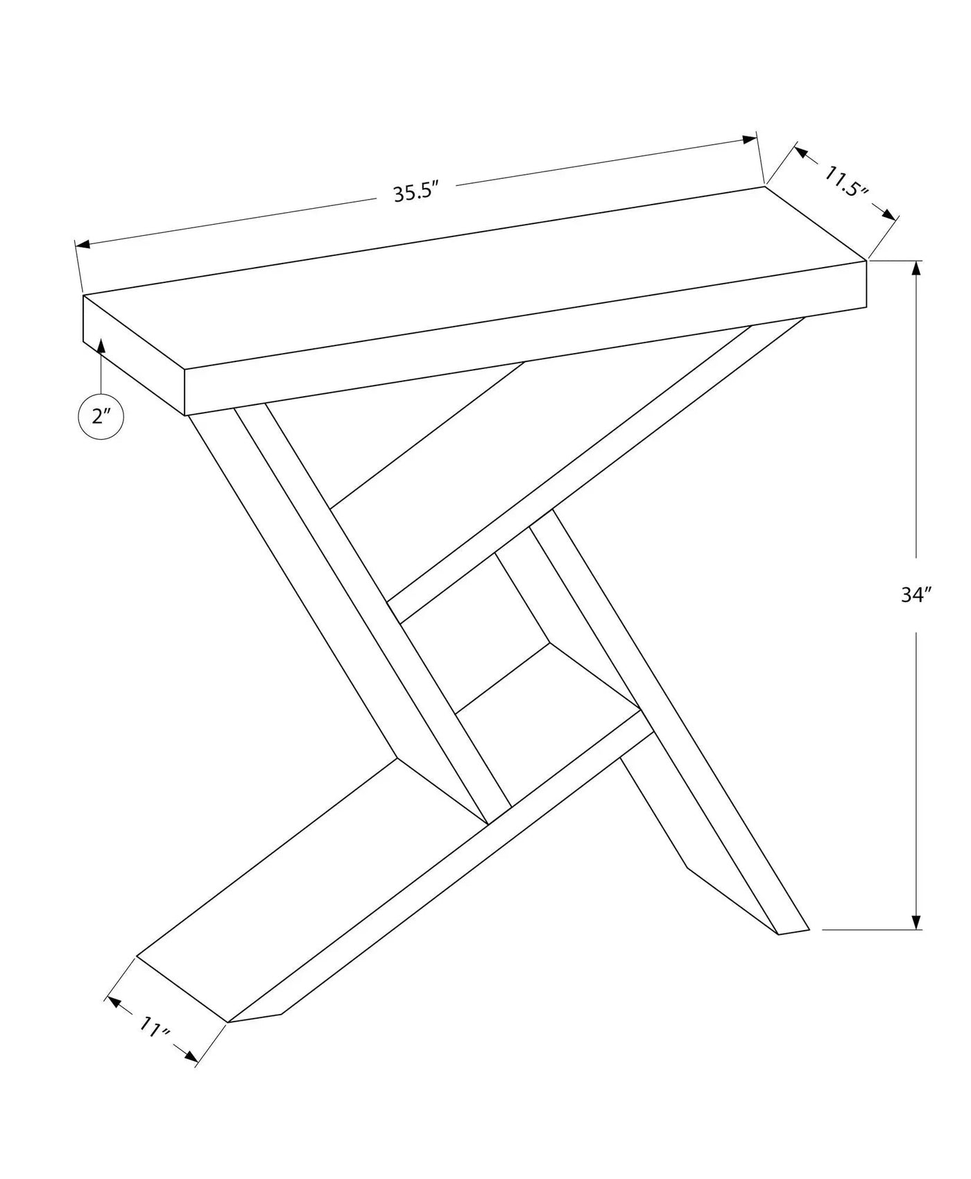 Accent Console Table For Entryway, Spacious Table Top, Contemporary & Modern by HouseOfZazla