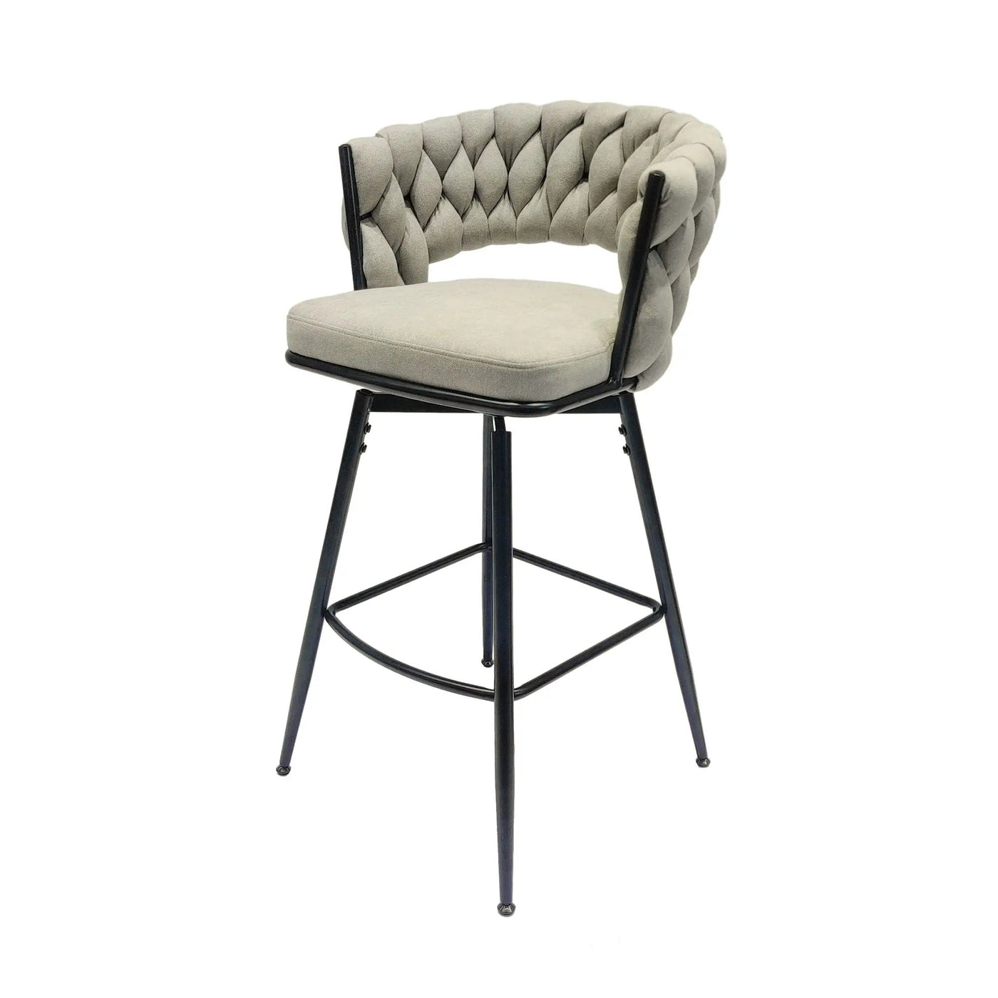 Bar Stool 360 Swivel With Back Footrest by HouseOfZazla