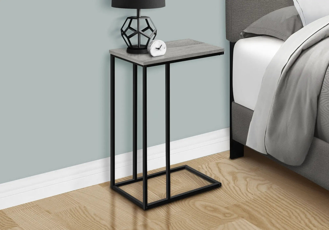 Accent Table, C-Shaped, Space-Saving Functionality by HouseOfZazla
