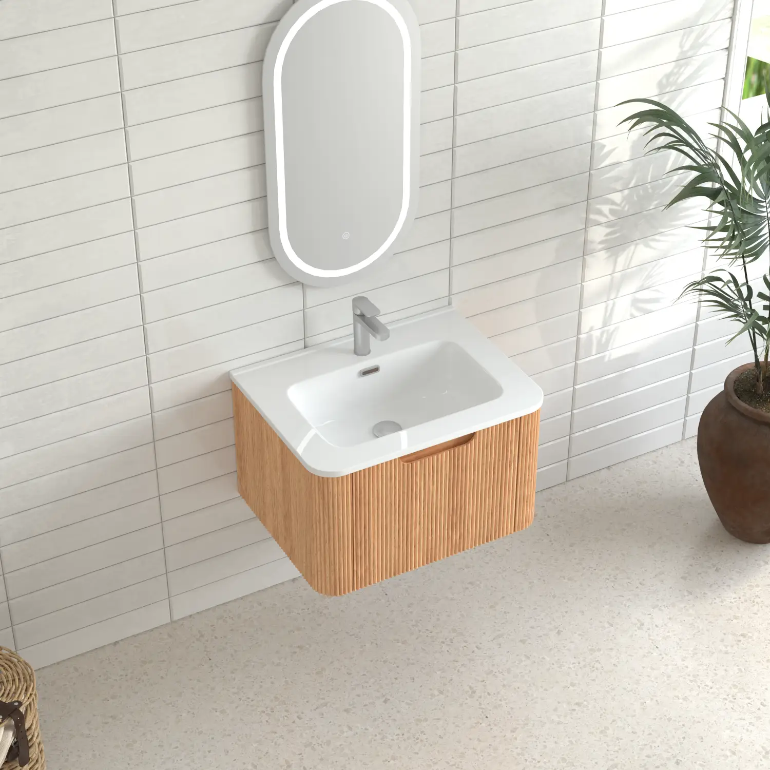 24" Wall-Mounted Floating Bathroom Vanity by HouseOfZazla
