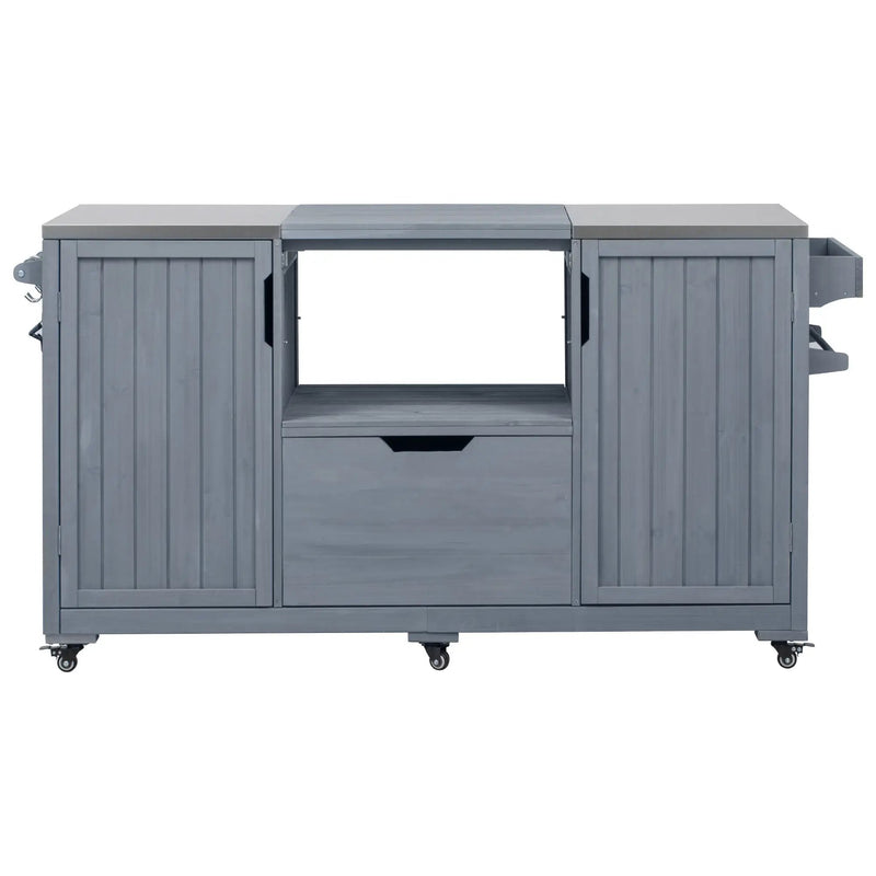 K&K 66.5" Outdoor Kitchen Island for Big Green Egg Grills by HouseOfZazla