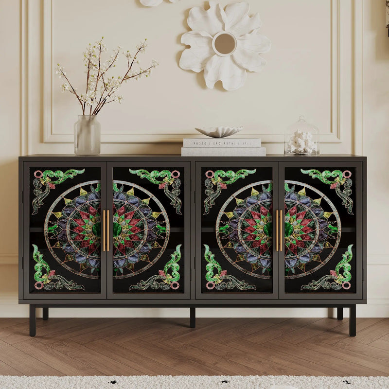 Decorative Cabinet with 4 Doors by HouseOfZazla
