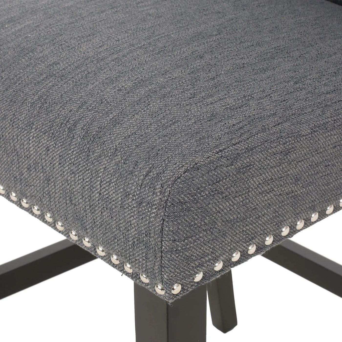 Vienna Fabric Tufted Counter Stool With Nailhead Accents (Set of 2) by HouseOfZazla